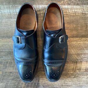 Allen Edmonds Franciscan Black Leather Monk Strap 10.5